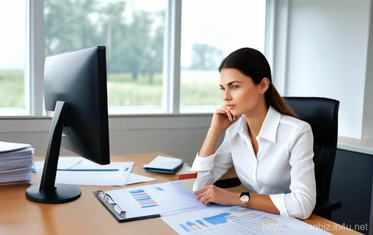 농업경영사 시험 준비를 위한 추천 도서 - **Prompt for "Modern Agriculture: Digitalization and Sustainability":**
    A confident, male farmer...