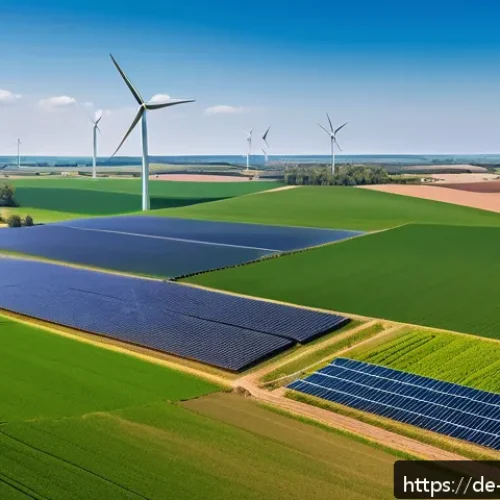 Home 17 농업경영사 직무의 유망 산업 - A modern German farm landscape showcasing sustainable farming practices, featuring advanced precisio...